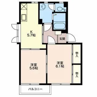 エーデルワイス【1階】の間取り