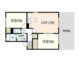 ハイタウン宮島口上一丁目【1階】の間取り