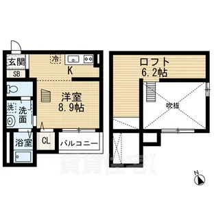 THE TERACE(ザテラス)【2階】の間取り