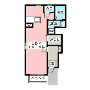 サンライズA【1階】の間取り