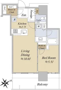 グランドシティタワー池袋【11階】の間取り