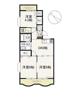 ノーブルハイツ B棟【1階】の間取り