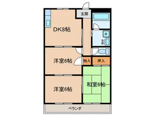 グランプリハイツ【1階】の間取り