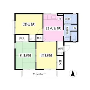 アーバンラフィーネA【1階】の間取り