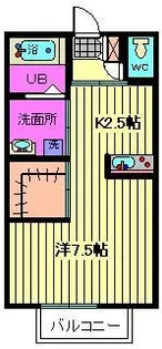 パルフラッツ沙羅【1階】の間取り