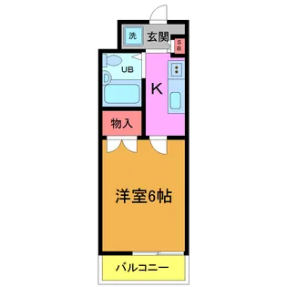 ミラコスタ【2階】の間取り