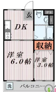 シャトレー堀切【3階】の間取り