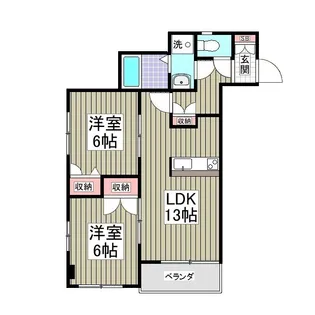 CITYPARK光【6階】の間取り
