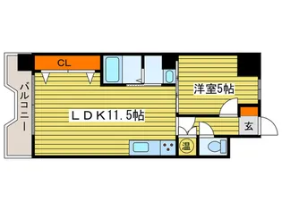 朝日プラザ偕楽園【7階】の間取り
