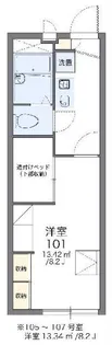 レオパレスプラネットホームズ【2階】の間取り