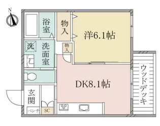 (シニア限定)ヘーベルヴィレッジ高円寺北~ルティルオプス高円寺~【1階】の間取り