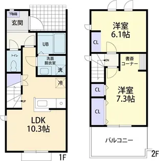 Sunrise O(サンライズ O) Aの間取り