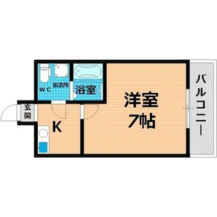 コスモハイツ【1階】の間取り