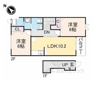 サンセール3【2階】の間取り