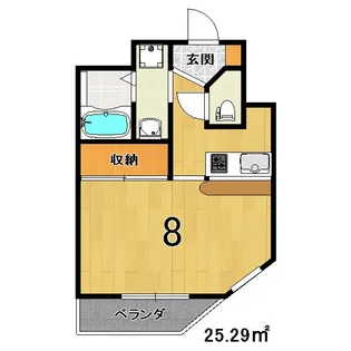 菊岡家 弁財天館【10階】の間取り
