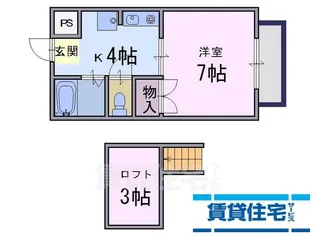 メゾンあすか【2階】の間取り