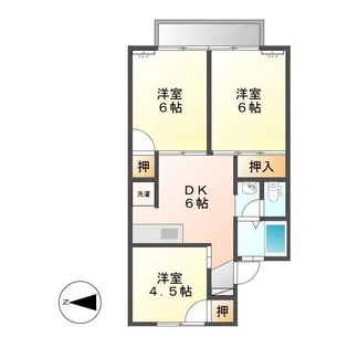 フィーゲル加賀【2階】の間取り
