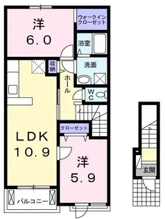 メゾン・アクアK【2階】の間取り