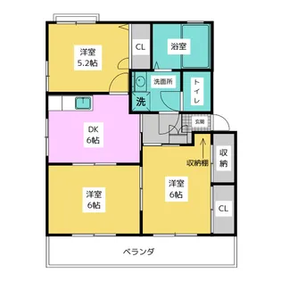 フォーレスM.M【1階】の間取り