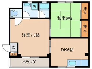 ウッディハイツ【2階】の間取り