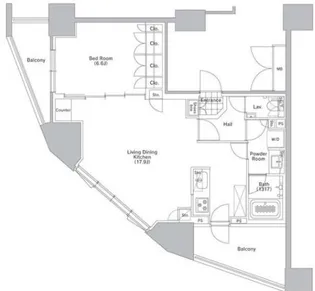 コンフォリア渋谷WEST【10階】の間取り
