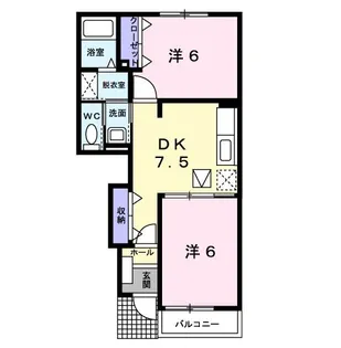 プラシード【1階】の間取り