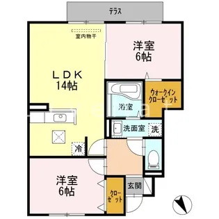 シャルマンハイムB棟【1階】の間取り