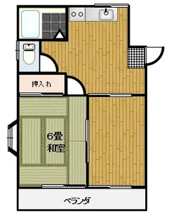コーポ寺田【2階】の間取り