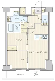 リビオメゾン南砂町【13階】の間取り