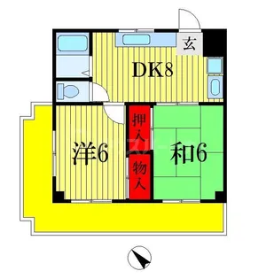 メゾン高洲【4階】の間取り