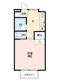 コーポ宮本B【1階】の間取り