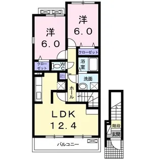 メヌエットII【2階】の間取り