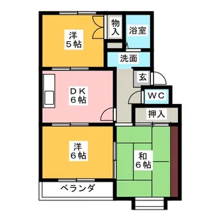 グリーンピア万場II【3階】の間取り