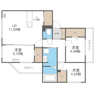 CIEL琴似II【5階】の間取り