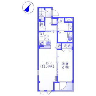 ラゾン・テレサ【1階】の間取り
