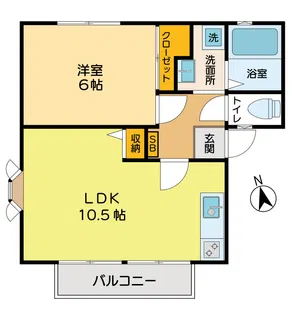 静ノーブルコート【2階】の間取り
