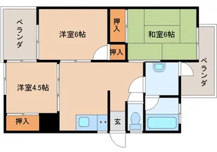 トマトハイツB【2階】の間取り