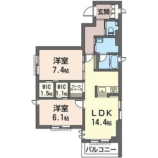 グランツァ【3階】の間取り