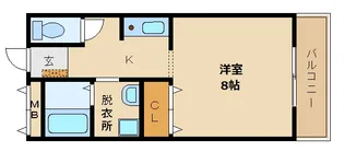 ラフォーレ本町【1階】の間取り