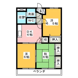 サンライズマンション【1階】の間取り
