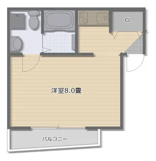 メゾンドソレイユ滝谷【1階】の間取り