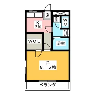 オリゾン【2階】の間取り