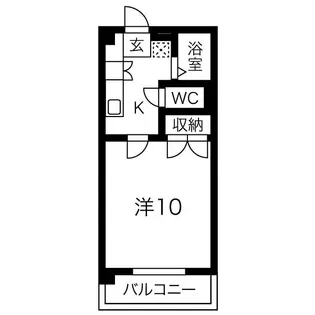 サンライズファミリア II【1階】の間取り