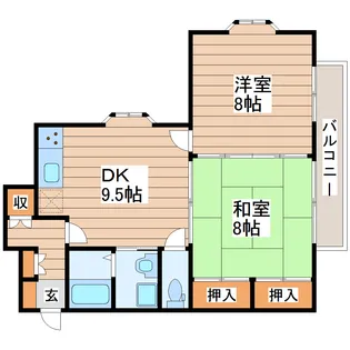 ローレンスパーク【2階】の間取り