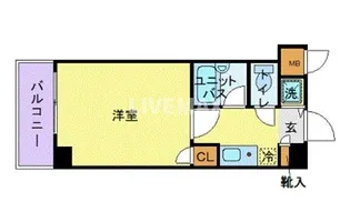 シンシア三田慶大前【3階】の間取り