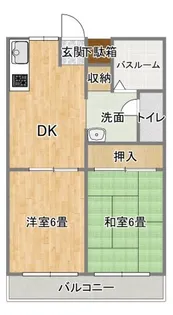 スプリングコート【2階】の間取り