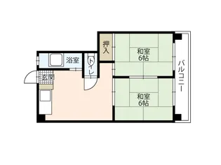Calm中広【5階】の間取り