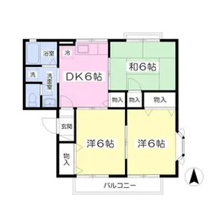 3DKの間取り画像