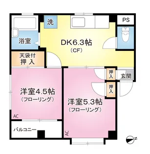 ブルーベルコンノ【3階】の間取り