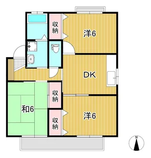 グランドハイツ大久保【1階】の間取り